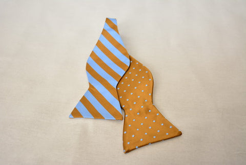 The Creation Brown and Blue Bowtie