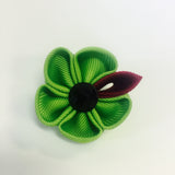 "The Gesture " Green Floral Lapel