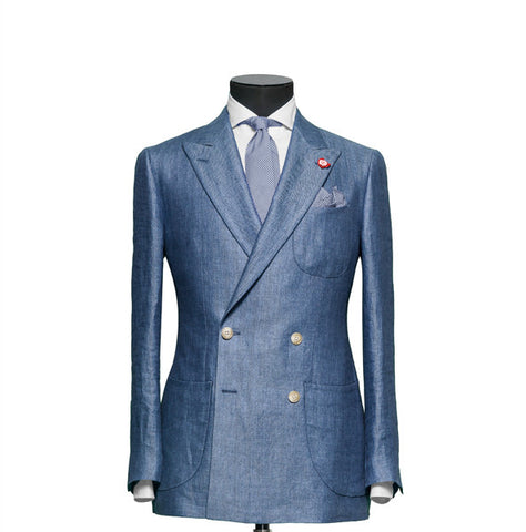 "The Hamilton" Powder Blue Double Breasted Suit