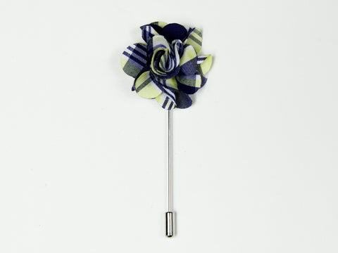 "The Gesture" Blue and Yellow Floral Lapel