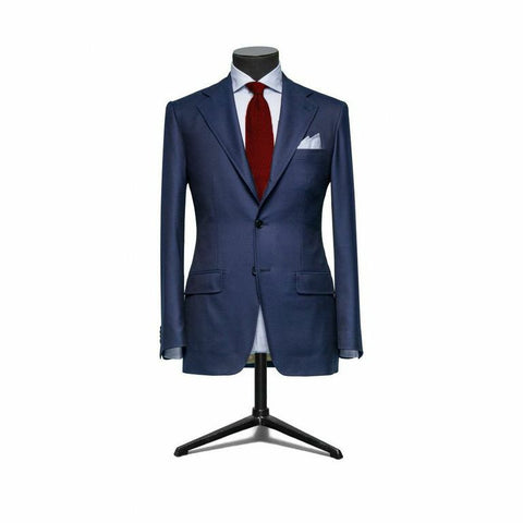 Business suit in blue with blue tie