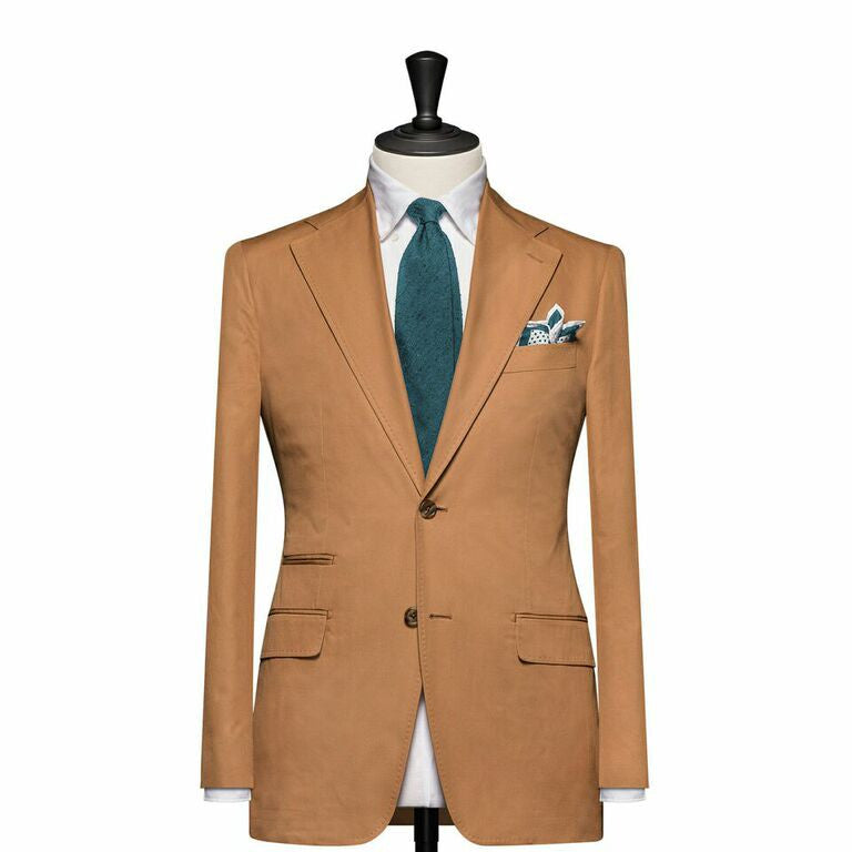 TSJ×TK SUITS BROWN 4 Season Color】“STANDARD” COZUN Skipper Neck T-shirt BR-8147