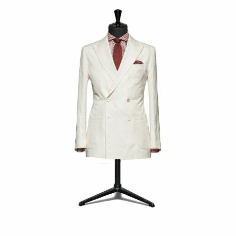 "The Hamilton" White Double Breasted Suit