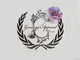 "The Gesture" Blue and Pink Floral Lapel Pin
