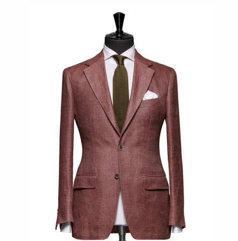 "The Clover" Solid Red Blazer
