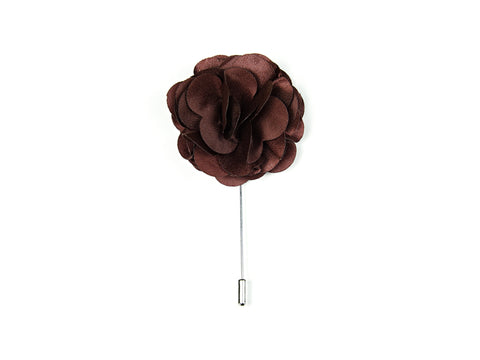 "The Gesture" Burgundy Floral Lapel Pin