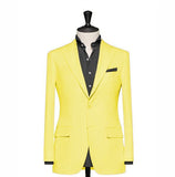 "The Clover" Solid Yellow Blazer