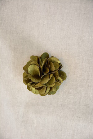 "The Gesture " Olive Floral Lapel