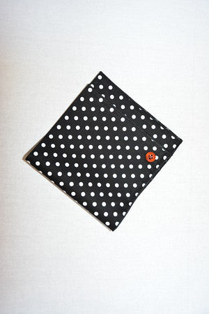 Black and White Polka Dot Pocket Square