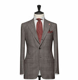 "The Charleston" Light Brown Windowpane Suit