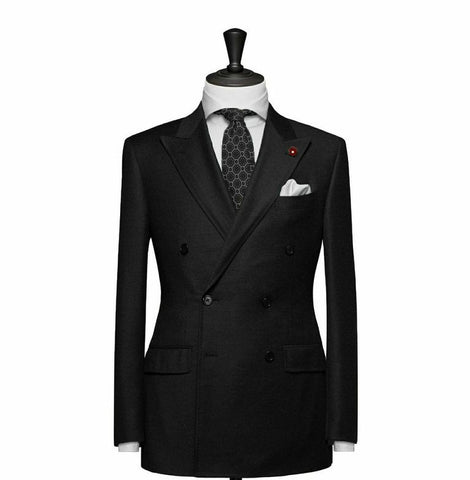 "The Hamilton" Black Double Breasted Suit